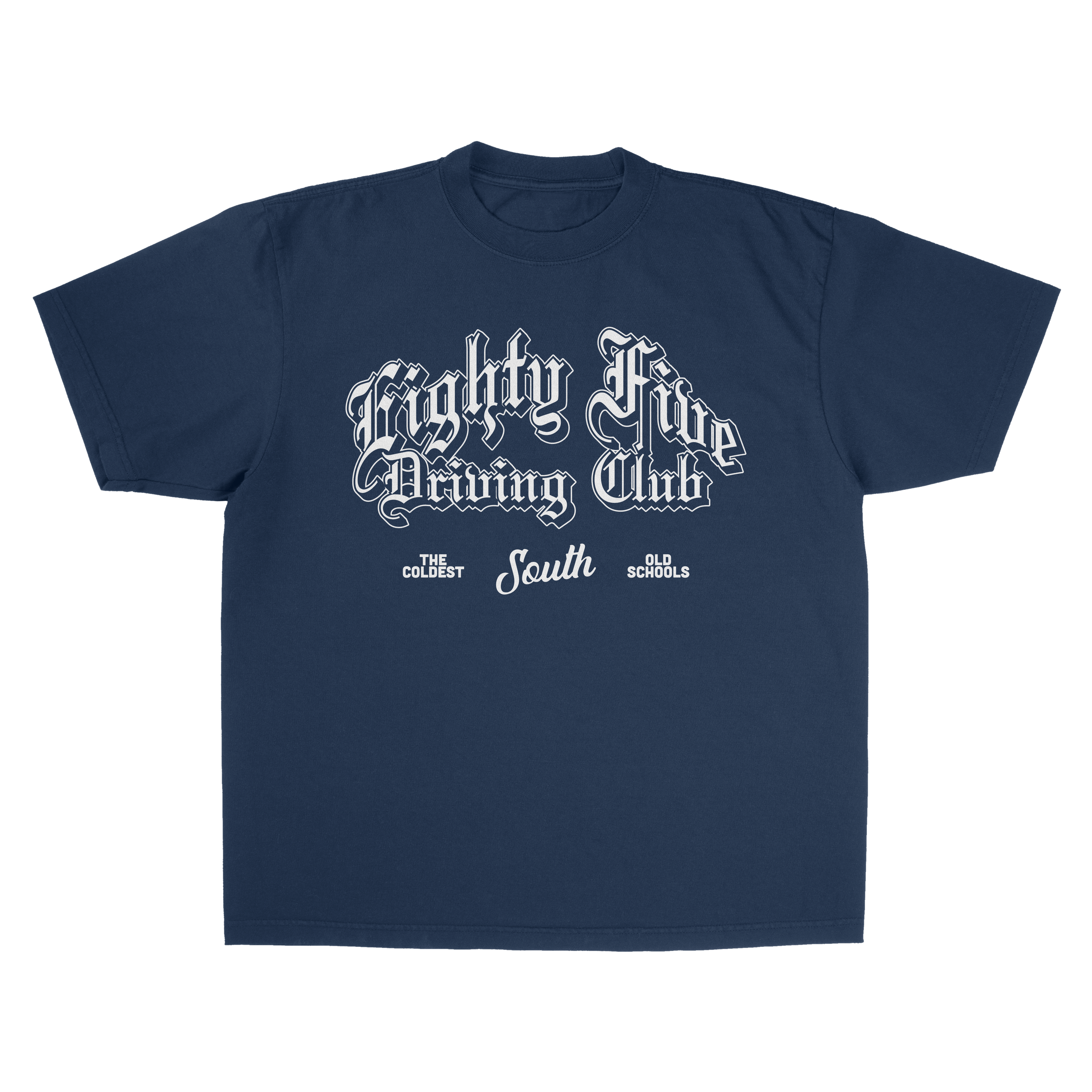 Driving Club Tee (Navy/White)