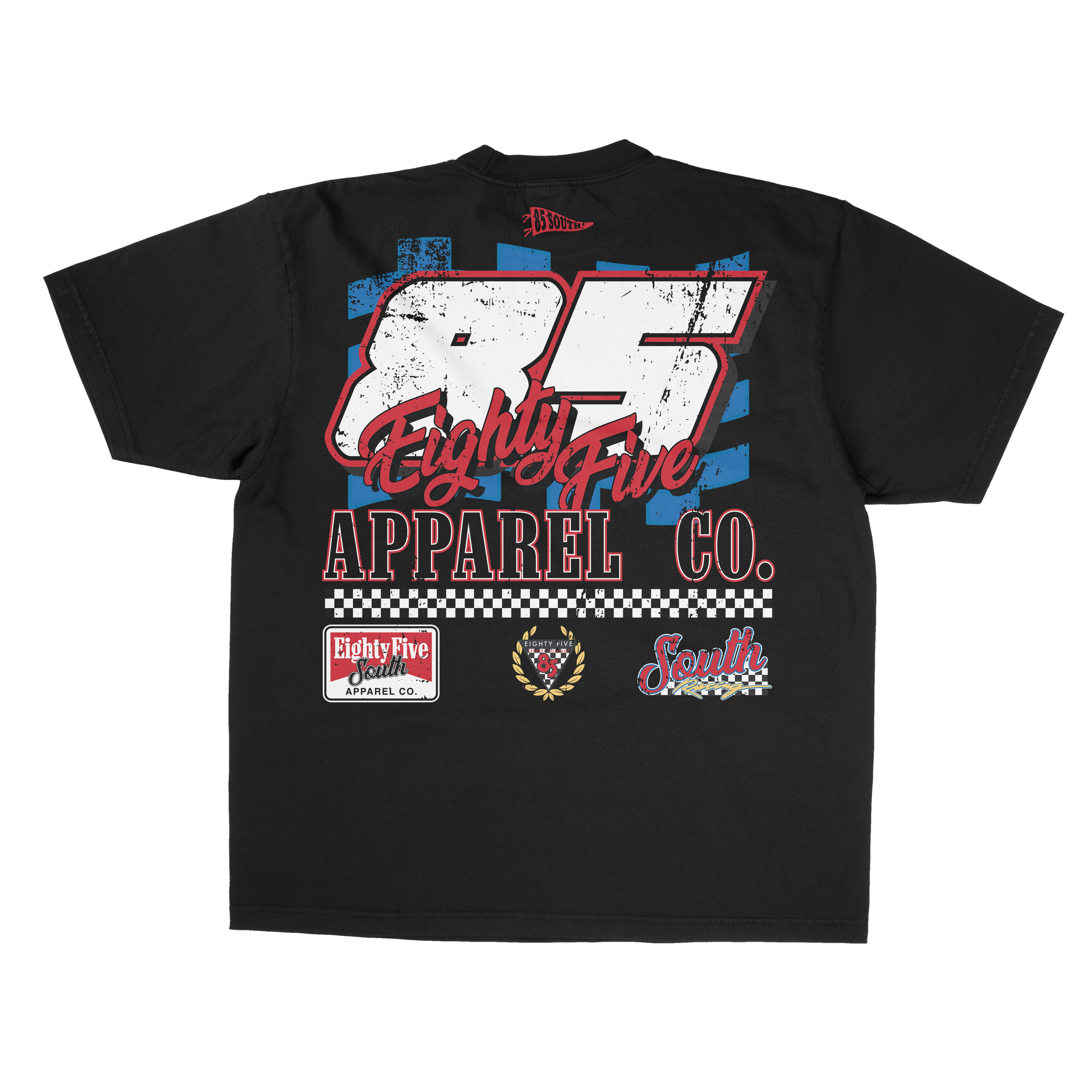 90's Nascar Tee (Front/Back) - Black