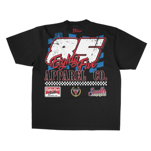 90's Nascar Tee (Front/Back) - Black