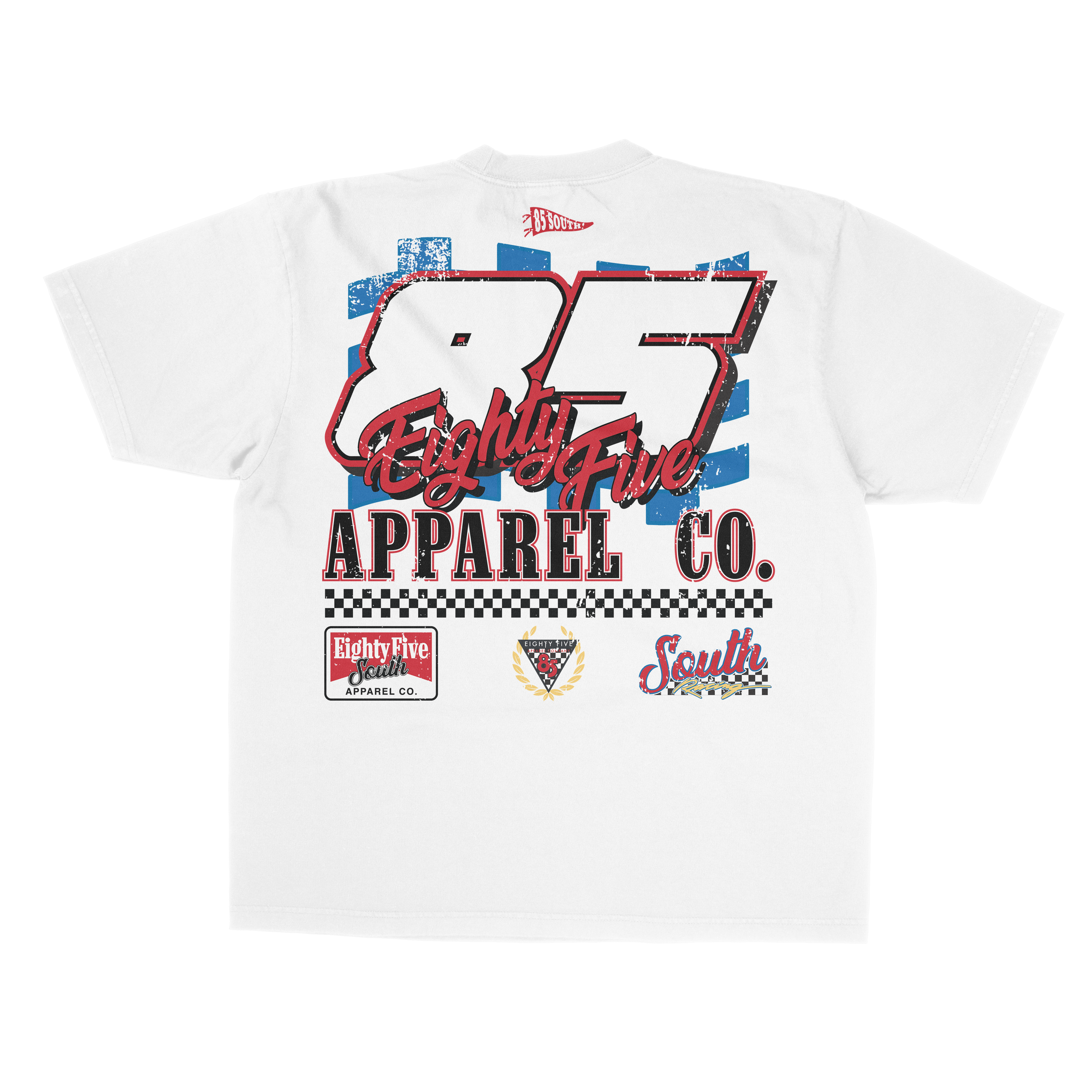 90's Nascar Tee (Front/Back) - White