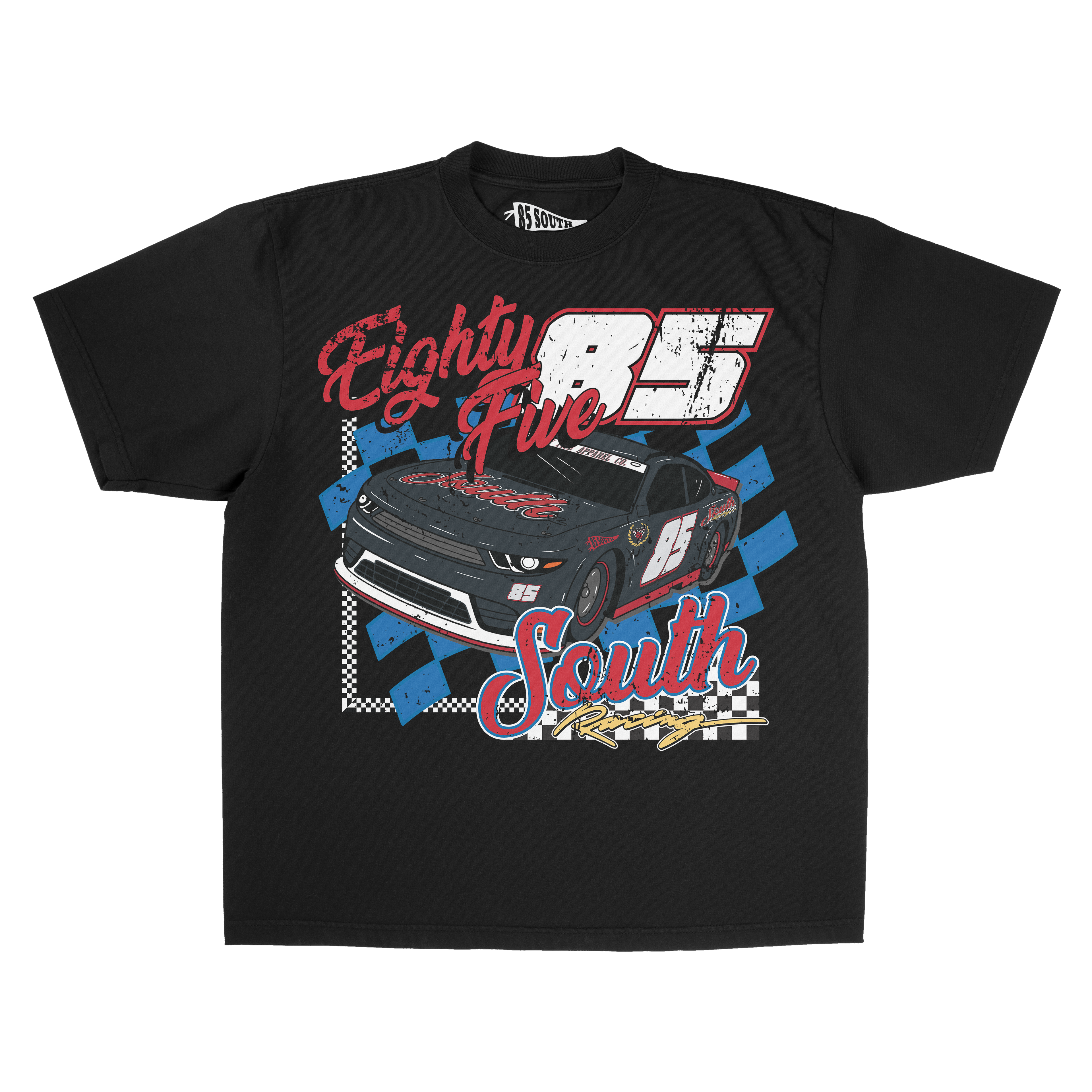 90's Nascar Tee (Front/Back) - Black