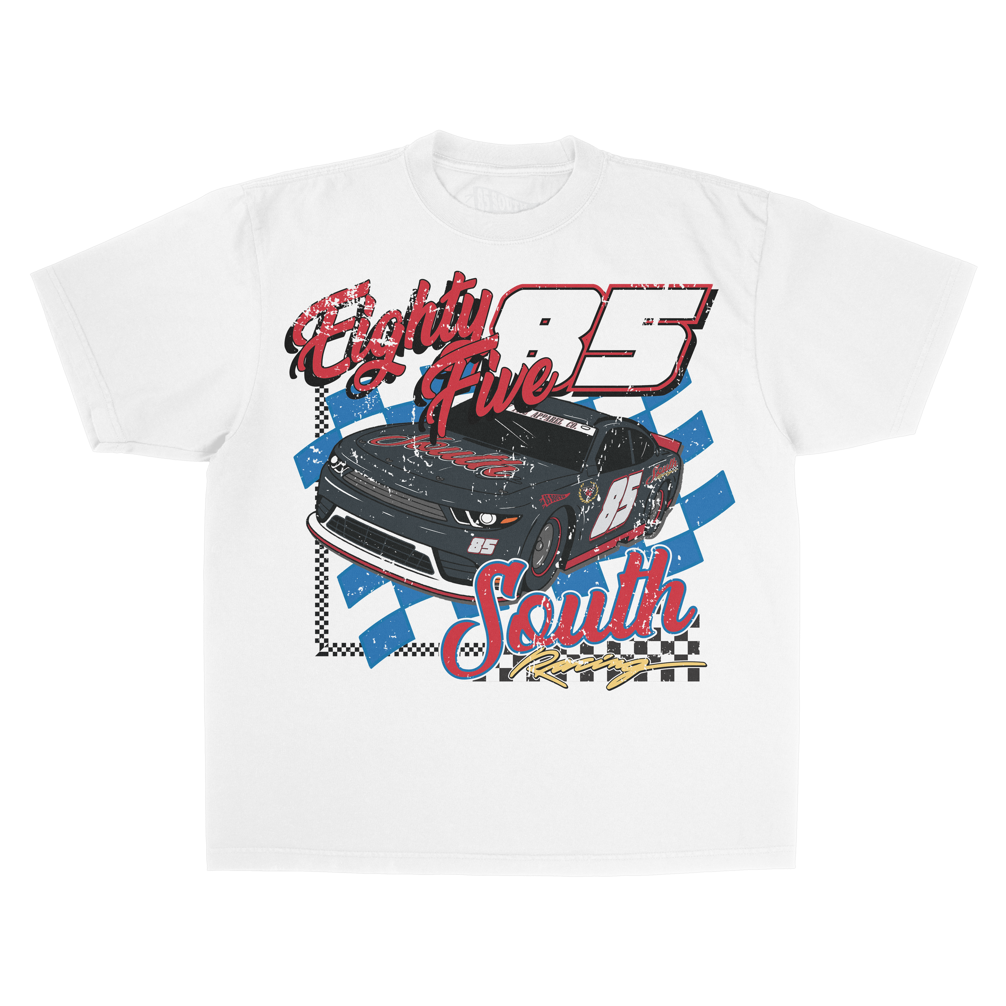 90's Nascar Tee (Front/Back) - White
