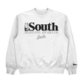 South Serif Crewneck - White