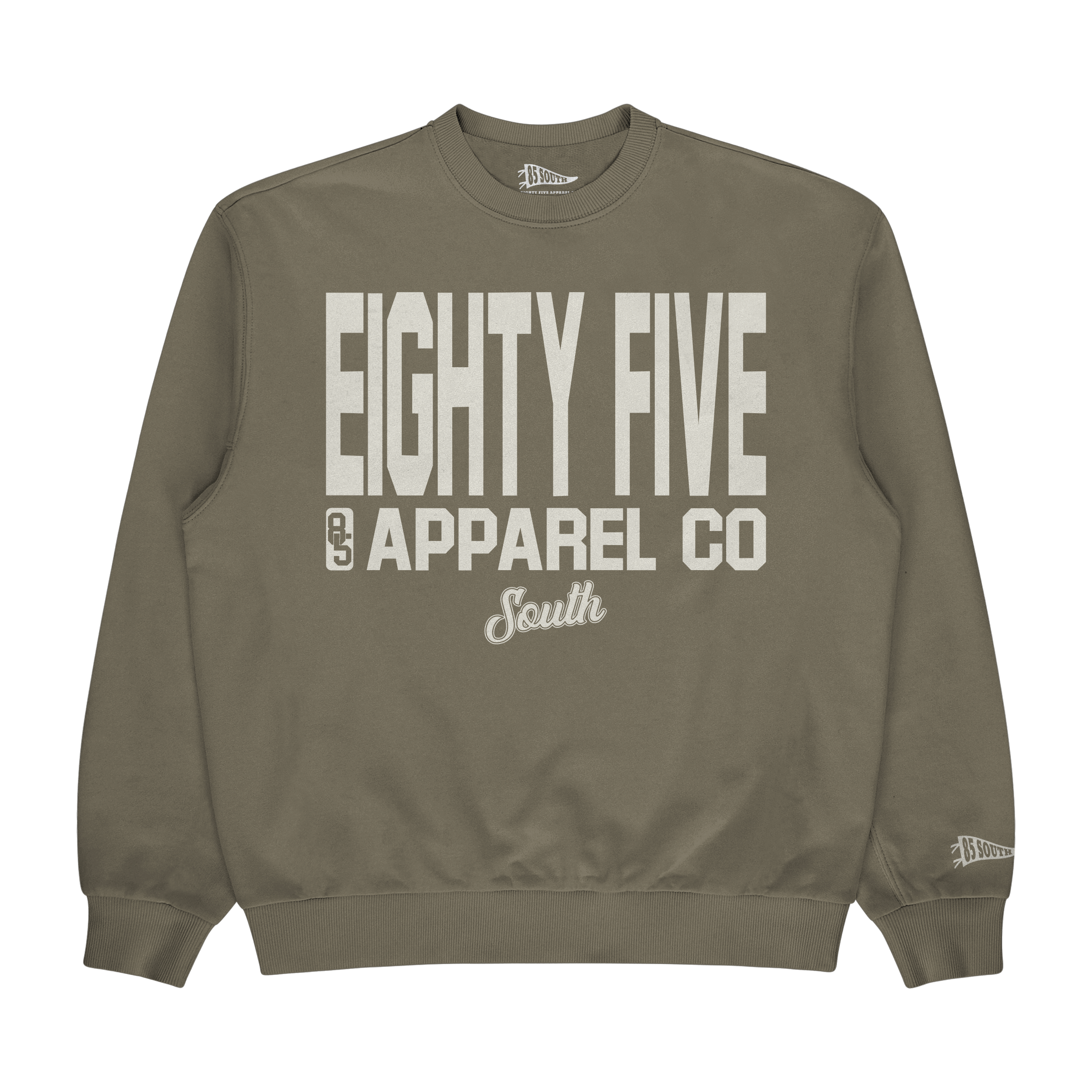 Tall Stack Crewneck - Olive