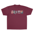 College Mix Tee (Maroon/Multicolor)