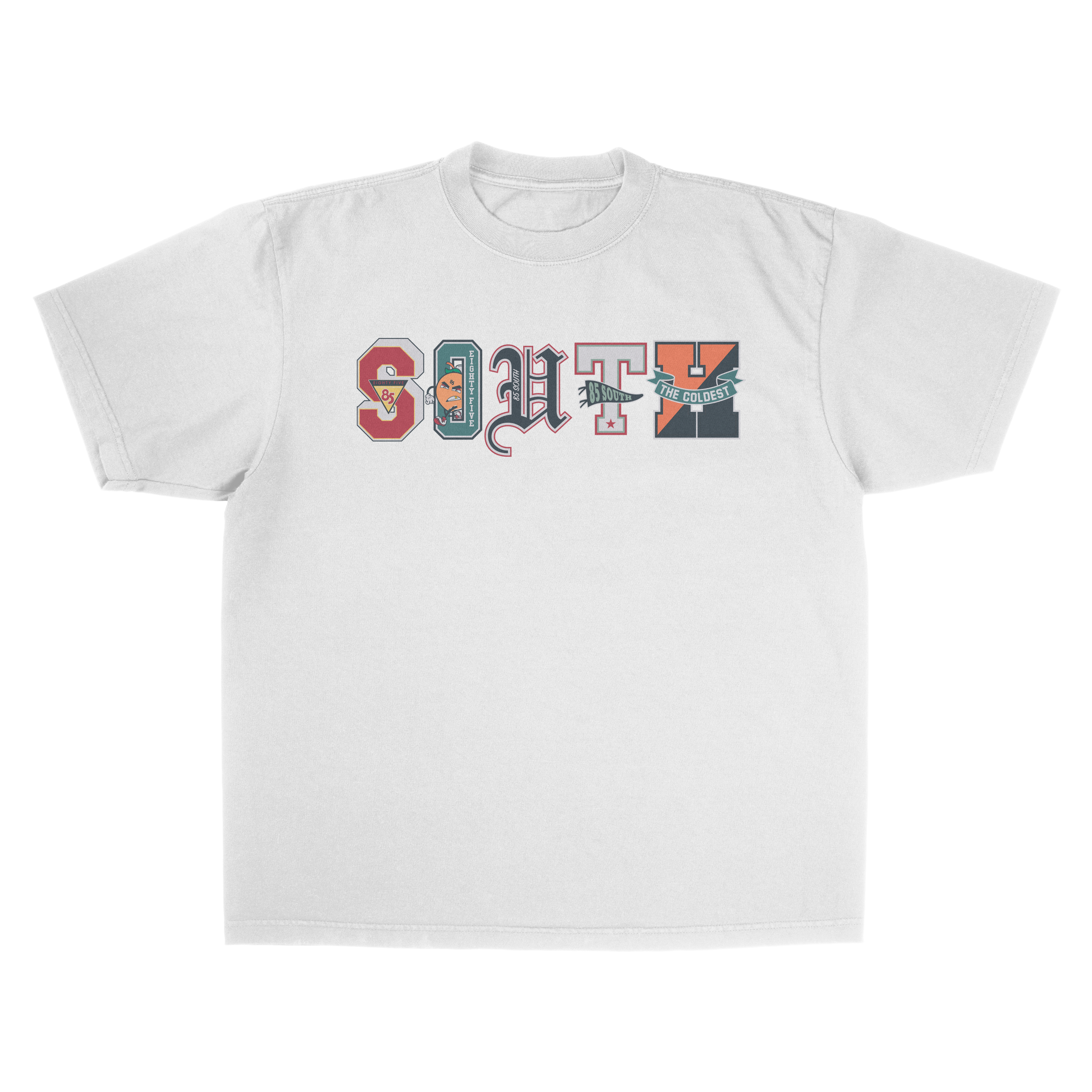 College Mix T-Shirt (White/Multicolor)