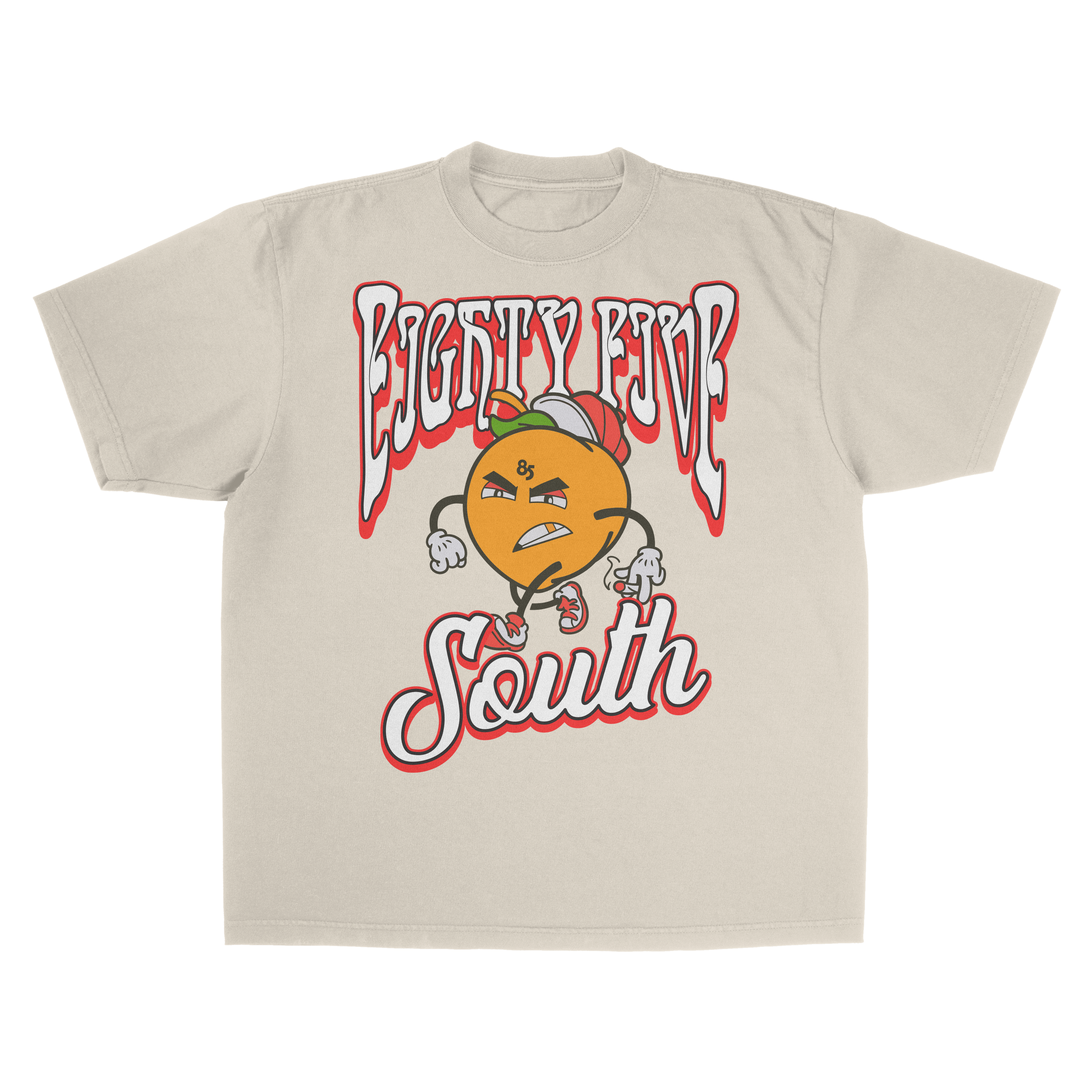 Mascot Strut Tee (Natural/Red/White)