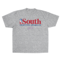 South Serif Tee (Grey/Red/Blue)