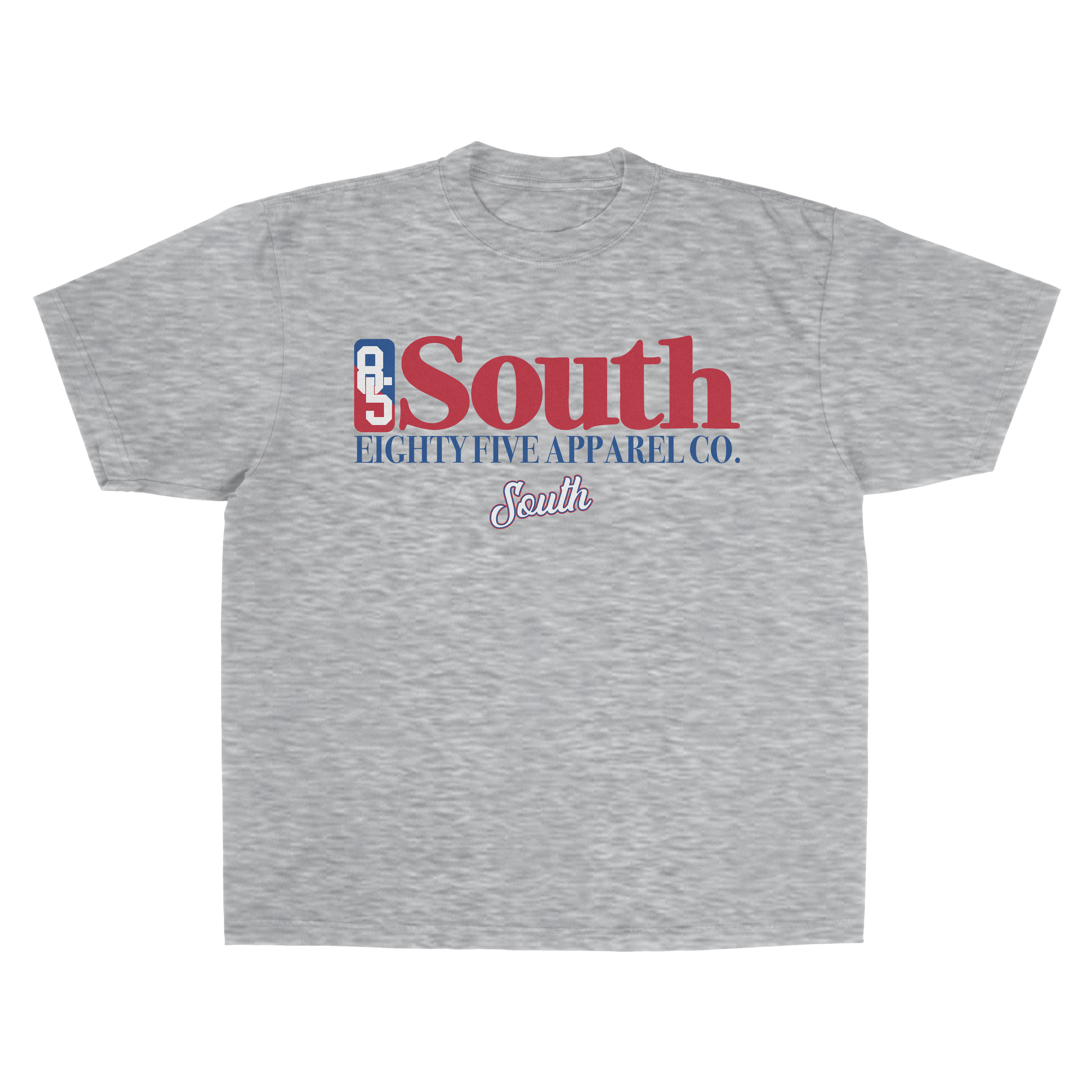 South Serif T-Shirt (Grey/Red/Blue)