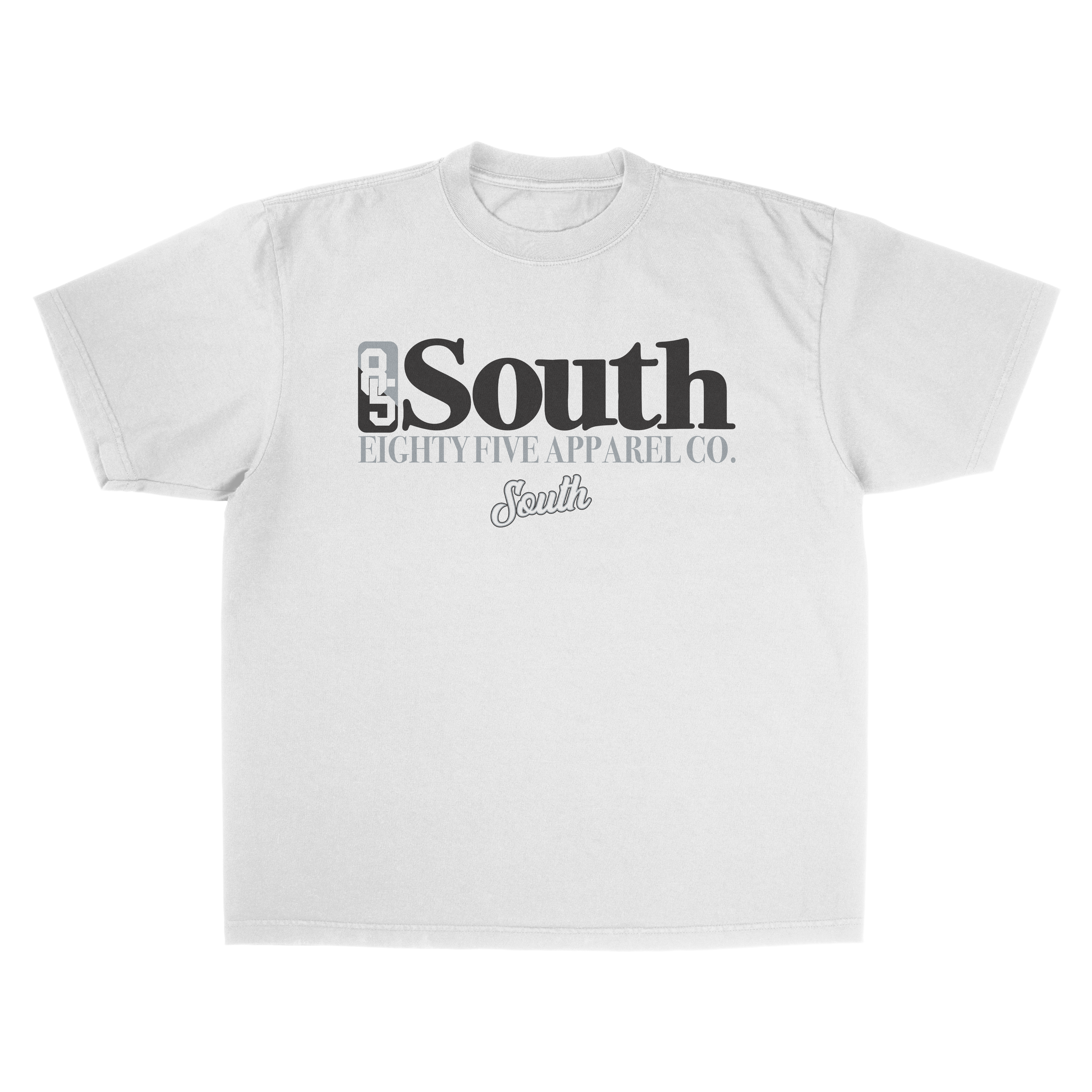 South Serif T-Shirt (White/Black)