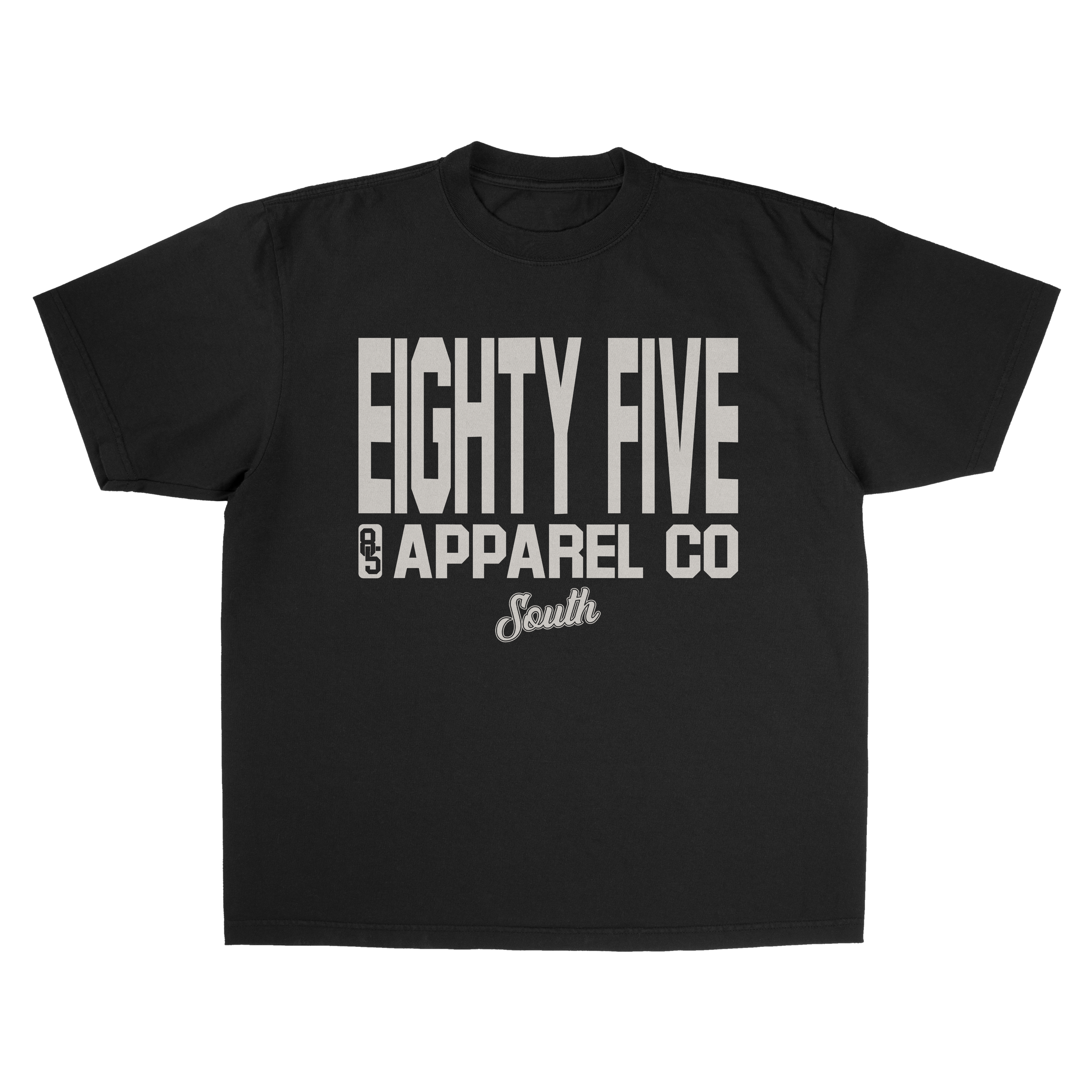Eighty Five Tall Stack Tee (Black/Cream)