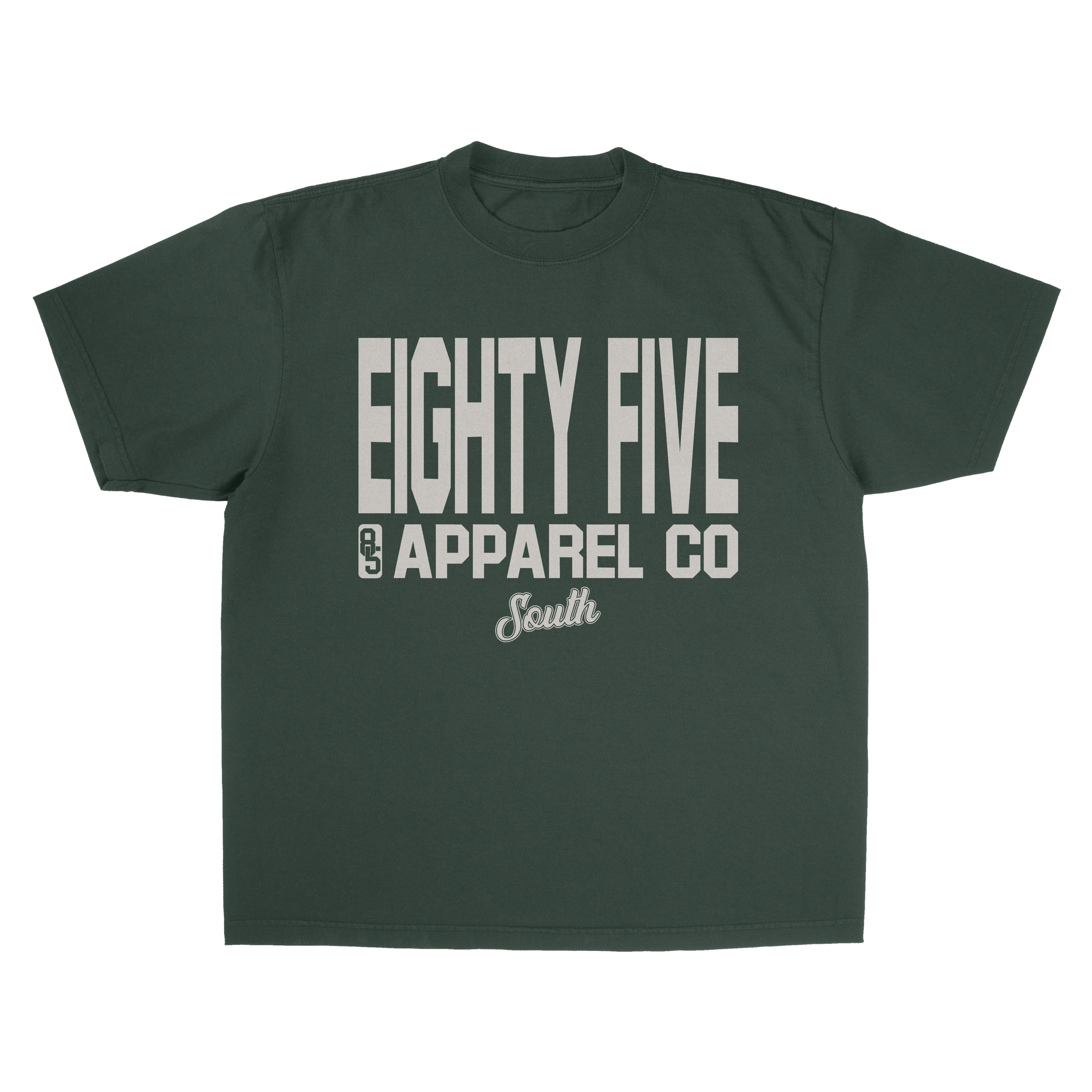 Eighty Five Tall Stack Tee (Forest Green/Cream)