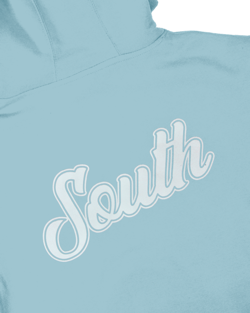 Evergreen South Script Hoodie - Light Blue