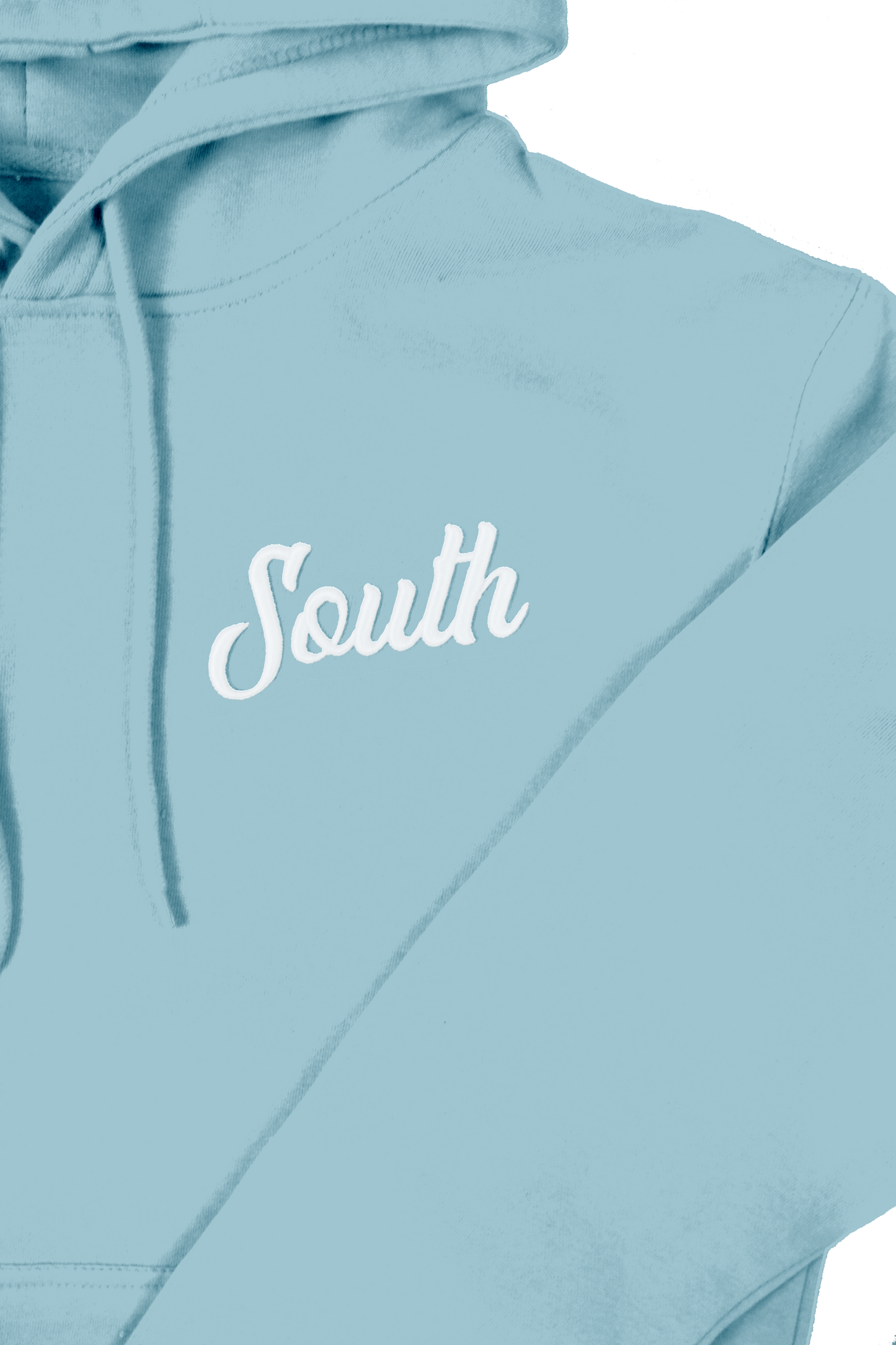 Evergreen South Script Hoodie - Light Blue