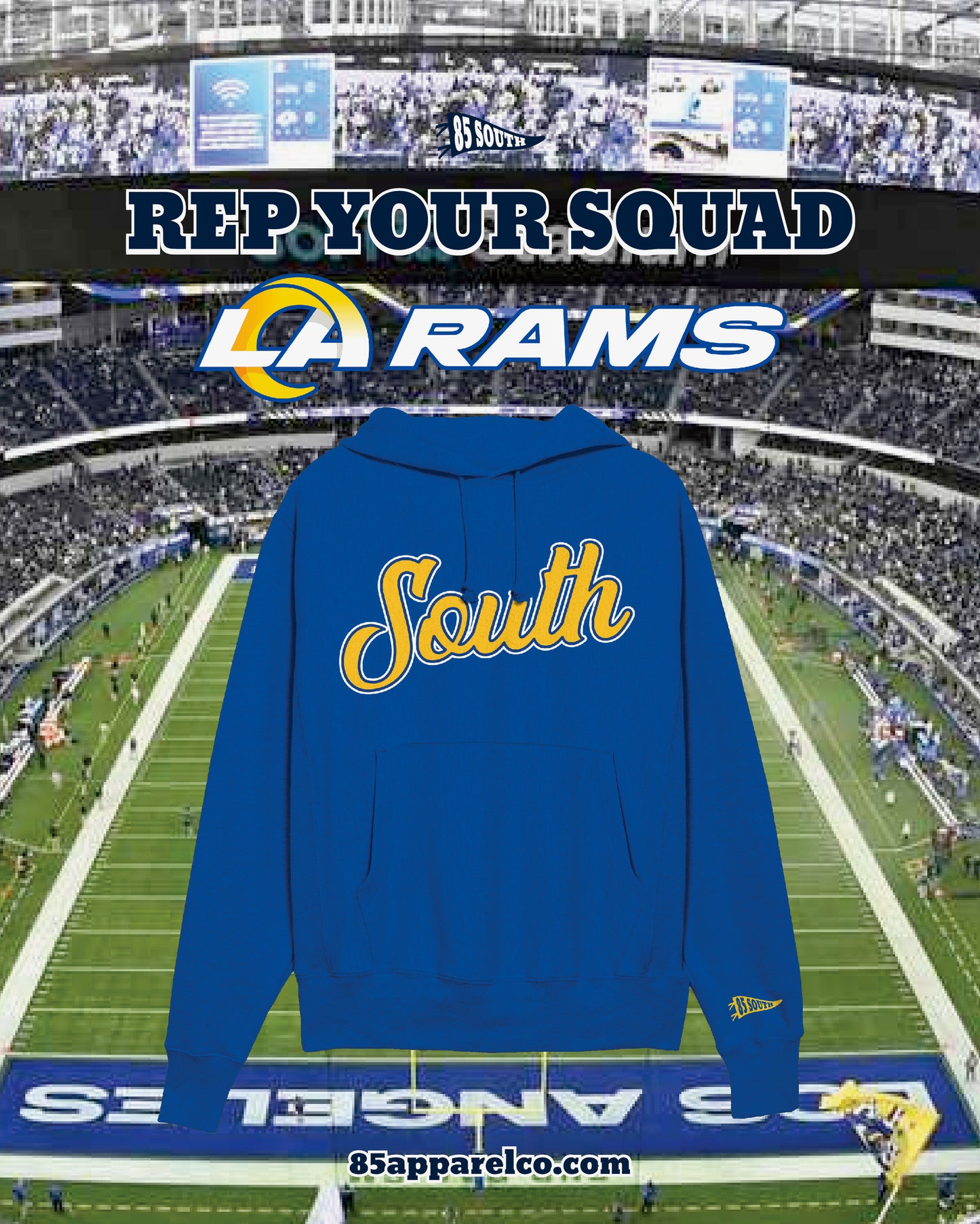 City Edition South Script Hoodie -LA Rams