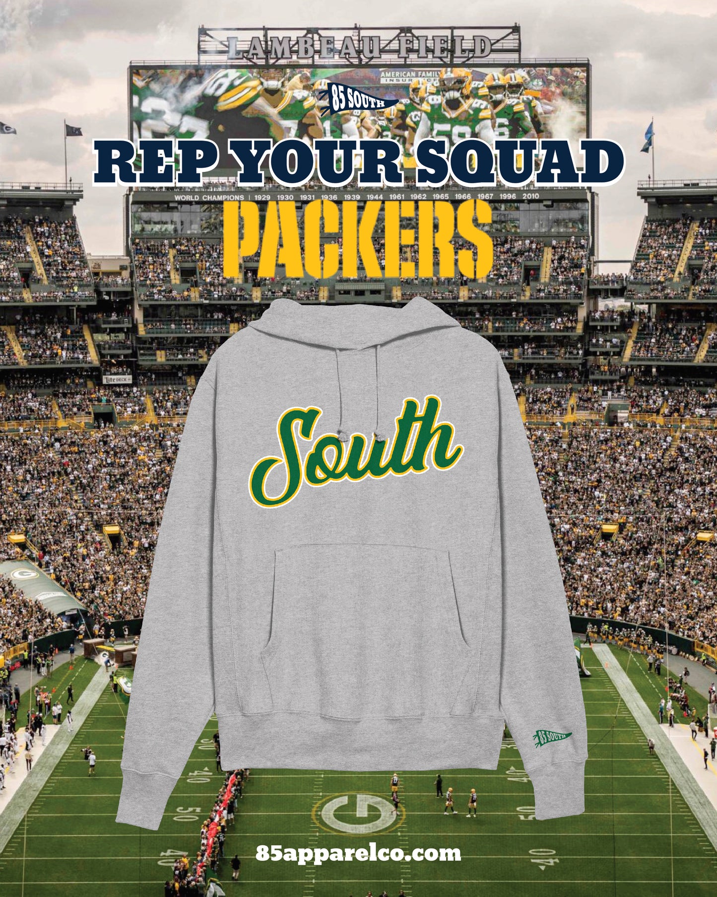 City Edition South Script Hoodie - Greenbay