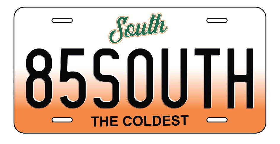 85 South License Plate