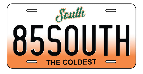 85 South License Plate