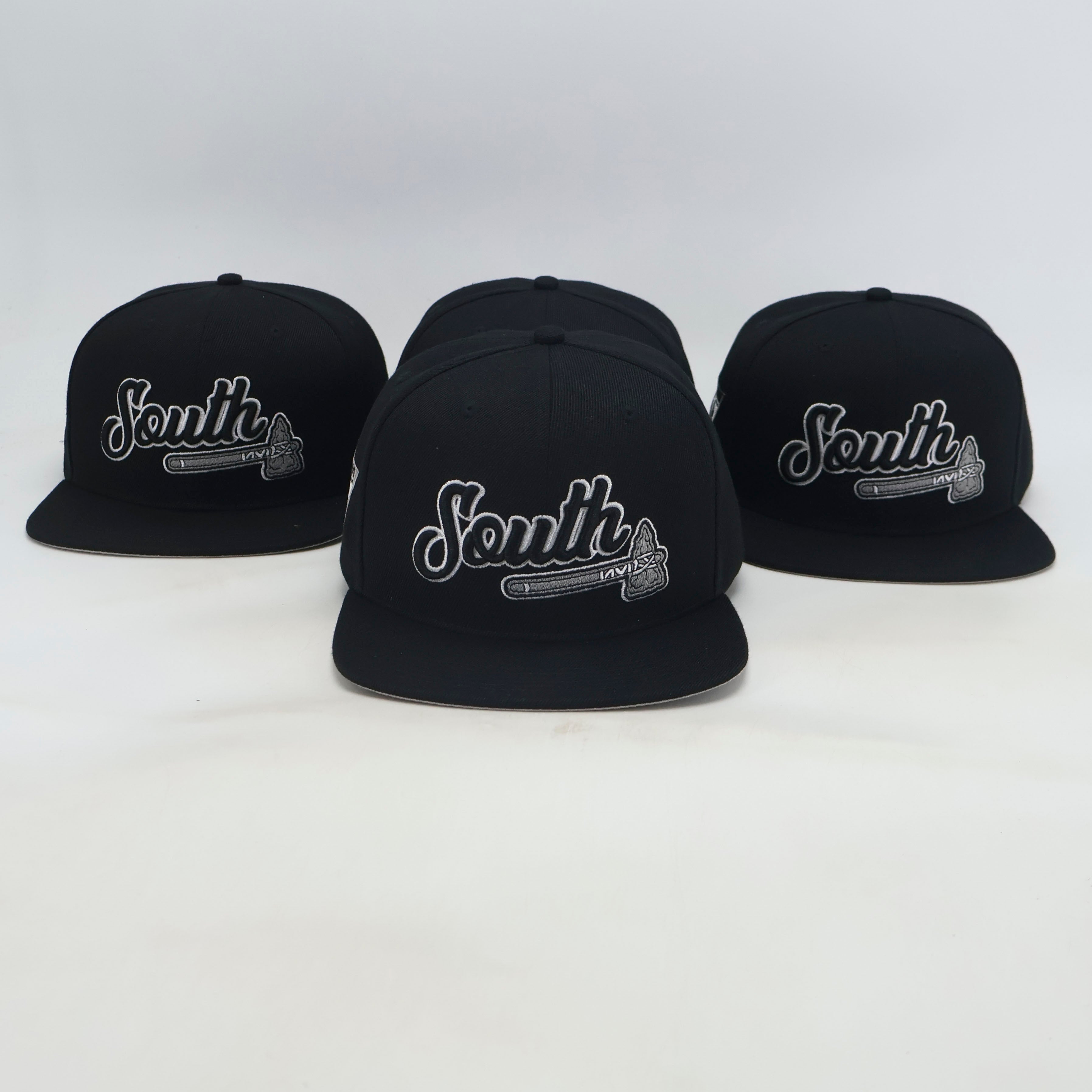 "South Tomahawk" Snapback Hat (Black)