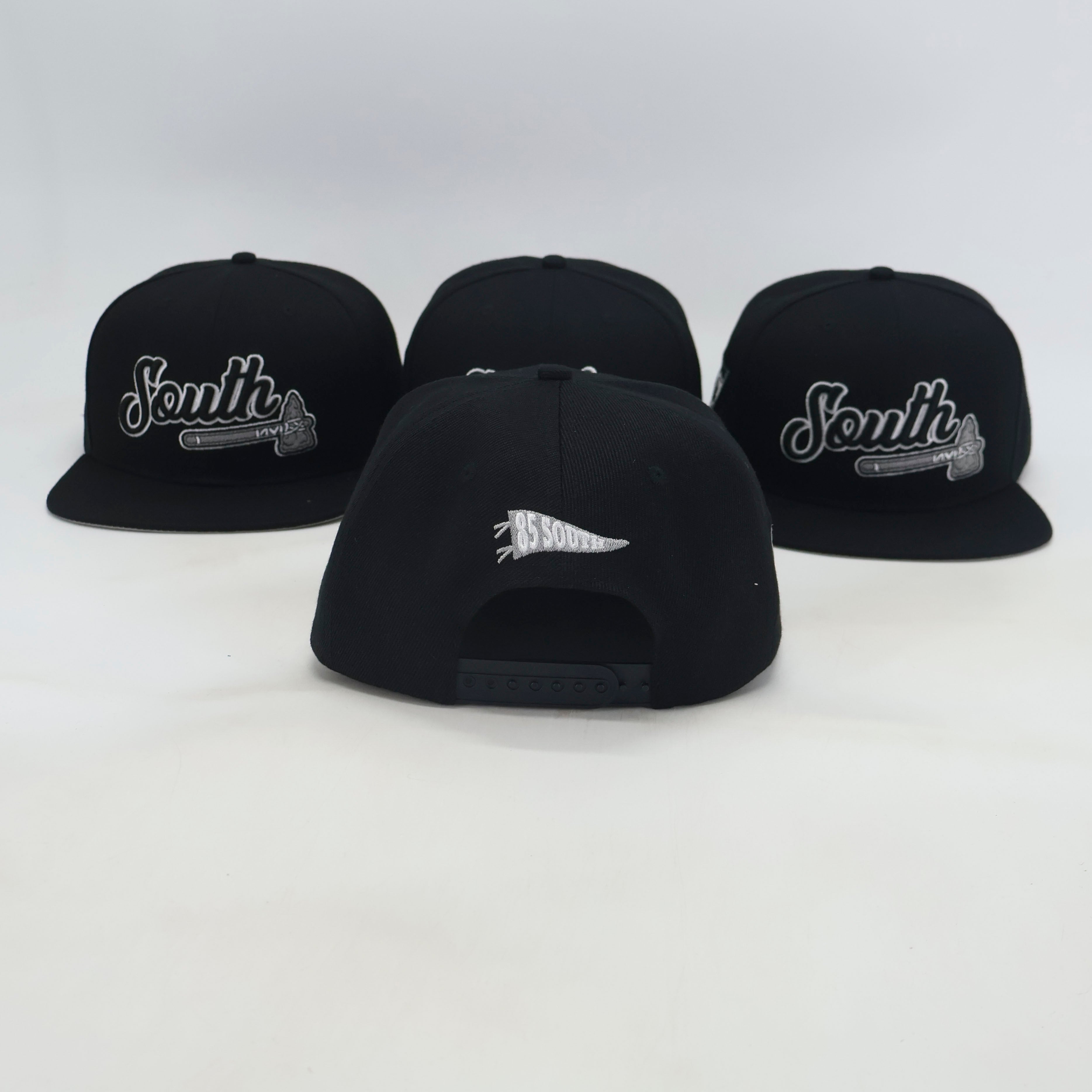 "South Tomahawk" Snapback Hat (Black)