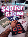 5 RANDOM TEES ($100 VALUE)