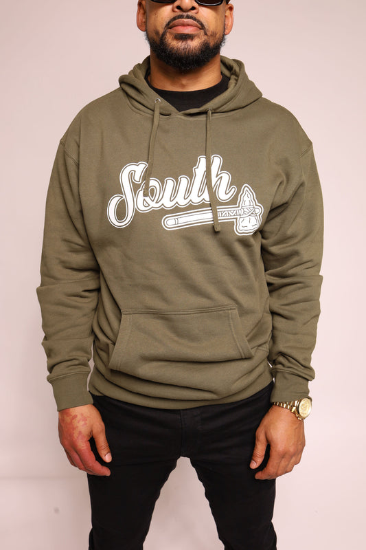 Classic Tomahawk Hoodie - Army/White
