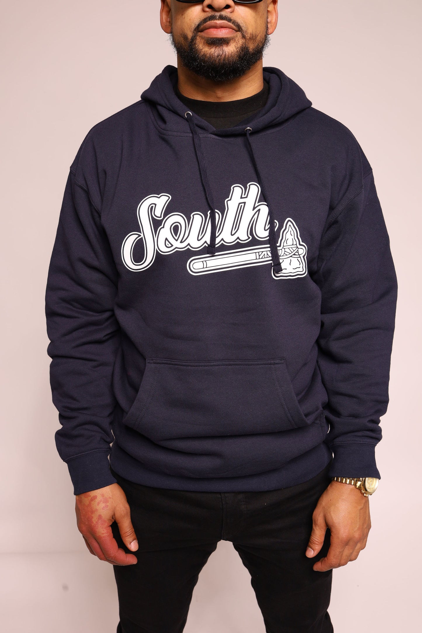 Classic Tomahawk Hoodie - Navy/White