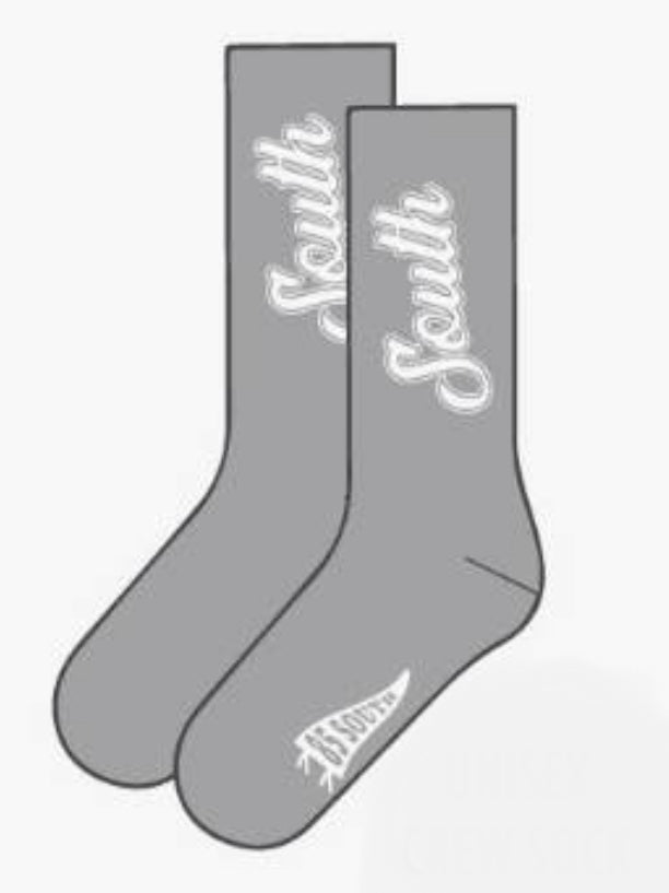 South Script Crew Socks