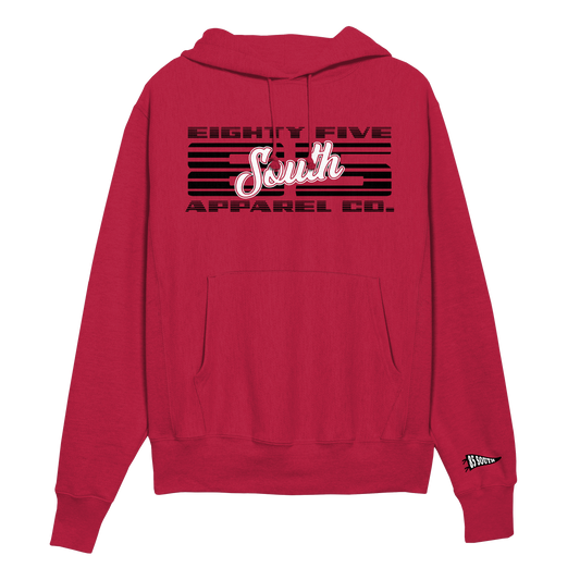 B1- Moto 85 Script Hoodie - Red