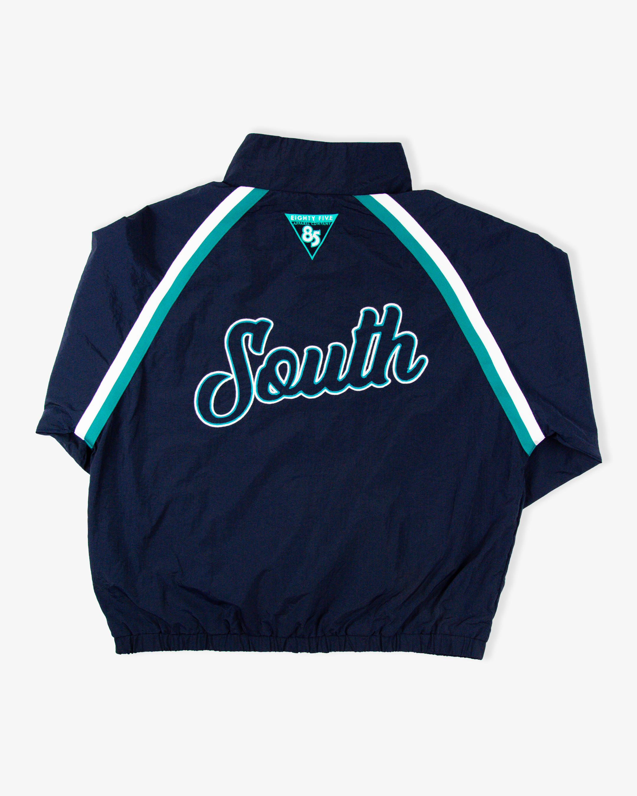 South Script Swishy Jacket - Navy