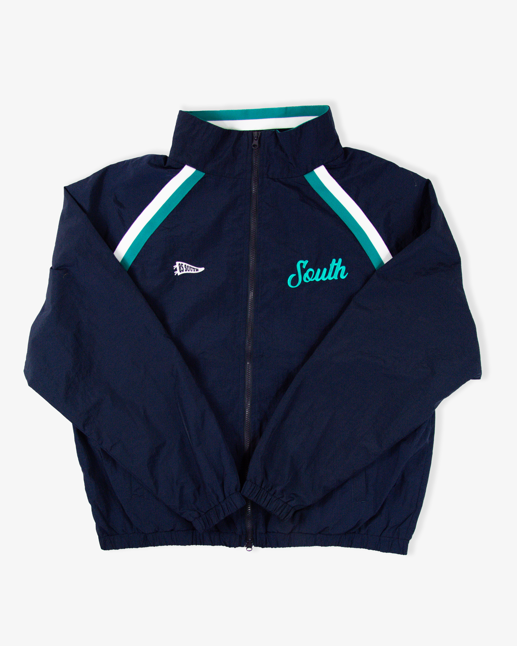 South Script Swishy Jacket - Navy