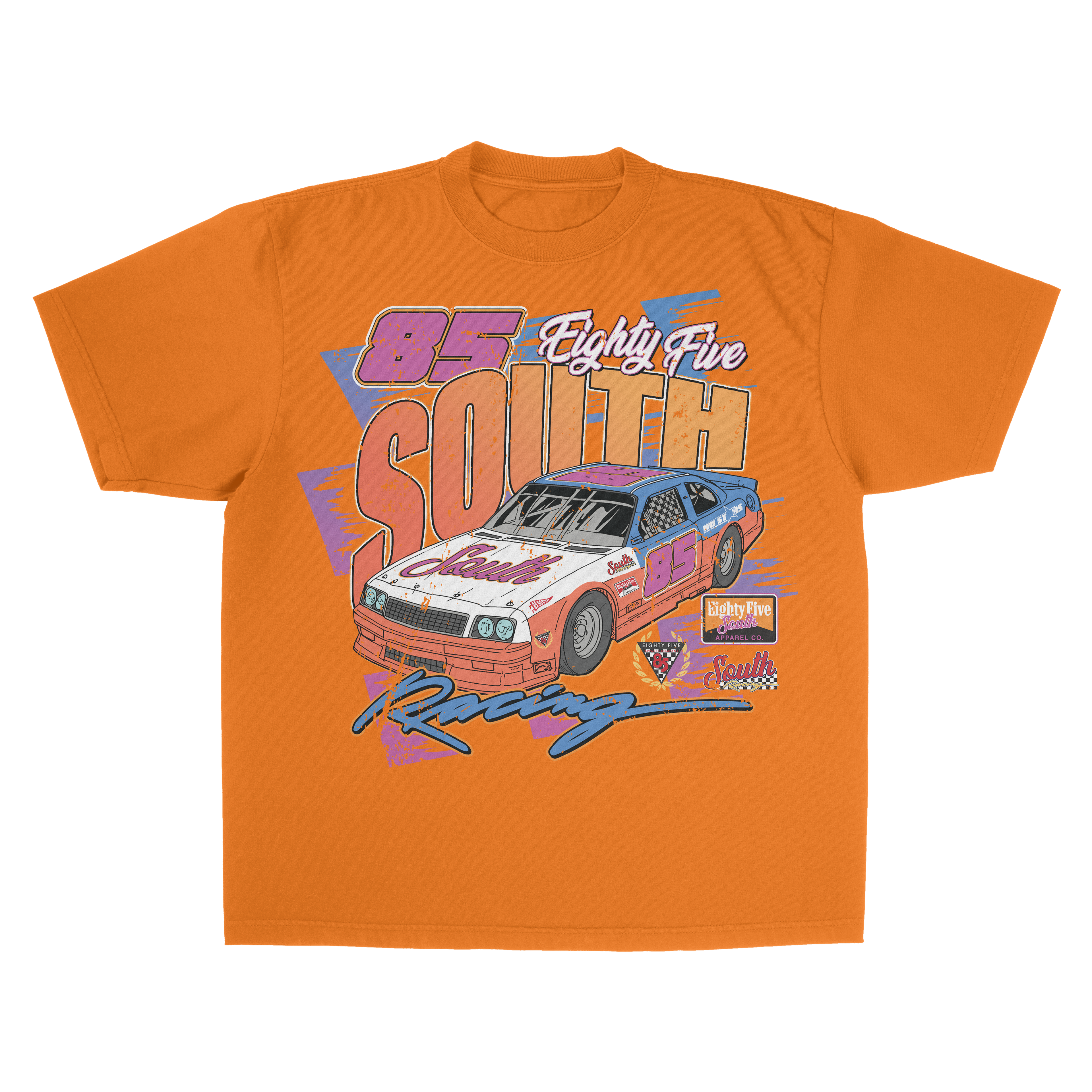 Neon Nascar Tee (Orange)