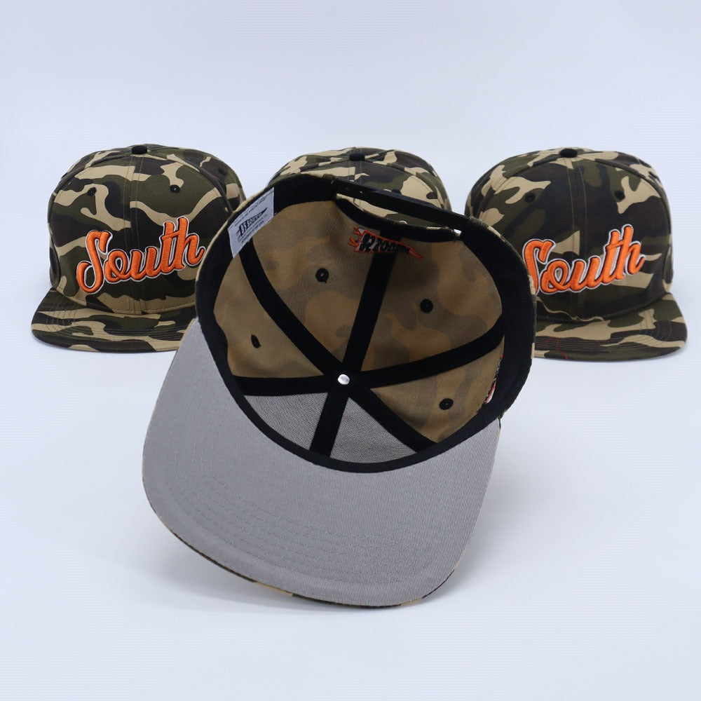 South Script Snapback Camo