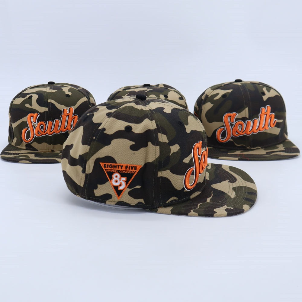 South Script Snapback Camo