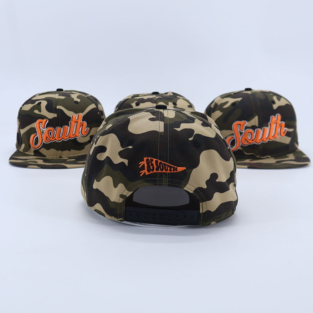 South Script Snapback Camo