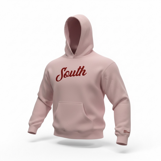 V-Day South Script Hoodie -Pink/Red