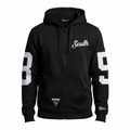 Eighty Five South Zip Up Hoodie - Black/White