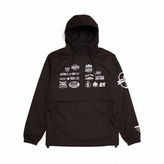 85 Multi-logo Nylon Jacket (Black)