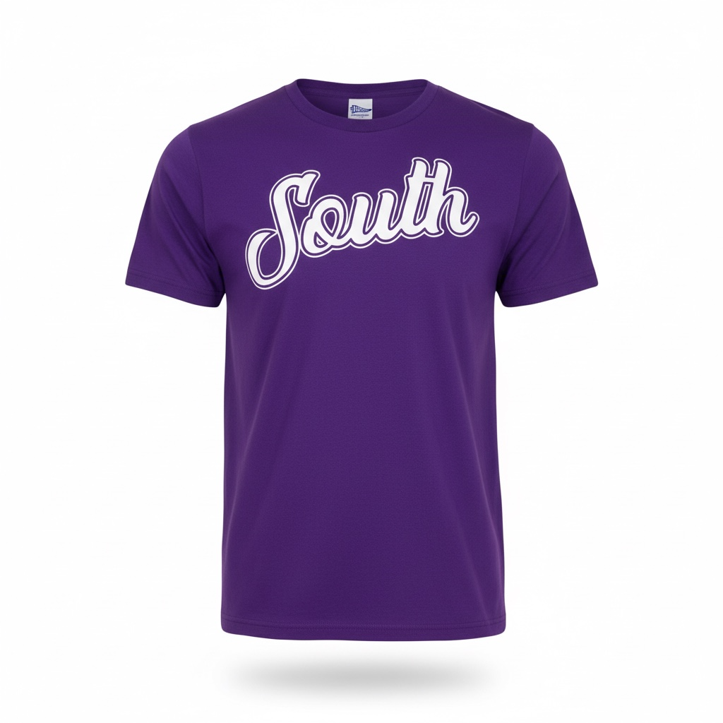 Classic South Logo Tee (Purple/White)