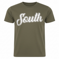 Classic South Logo Tee (Army Green/White)
