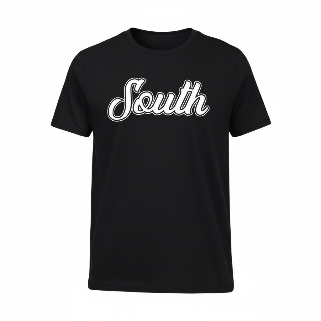 Classic South Logo Tee (Black/White)