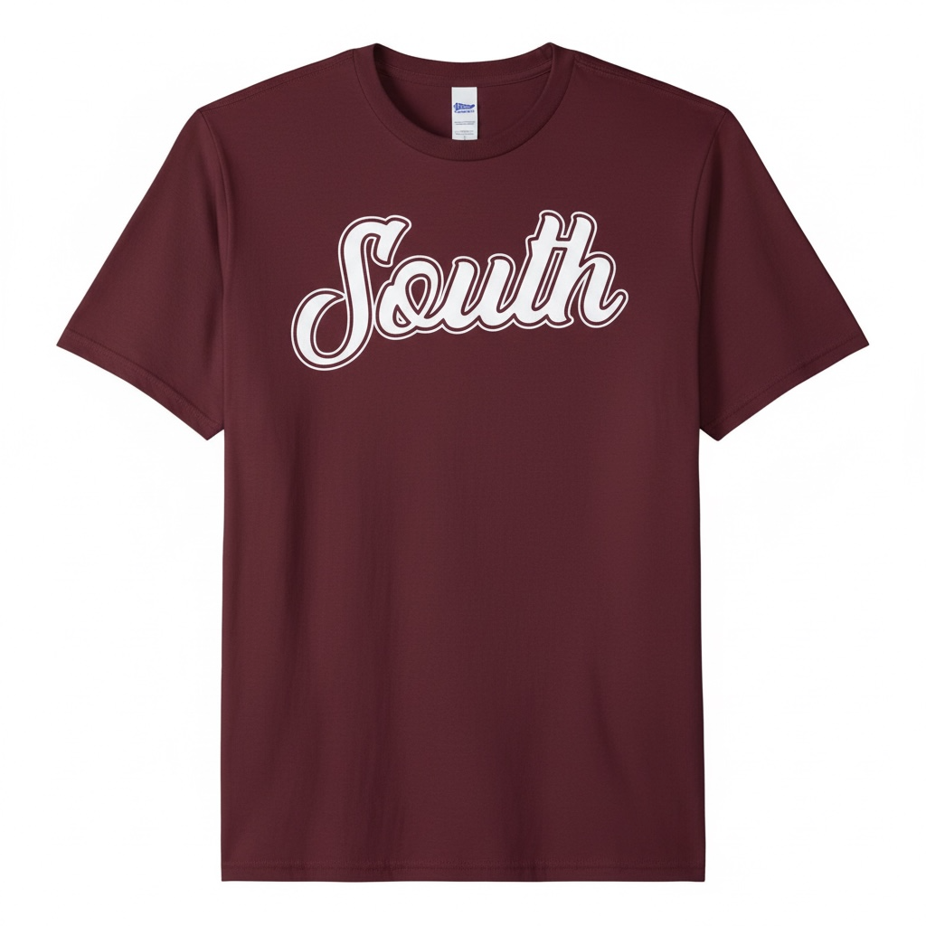 Classic South Tee (Maroon/White)