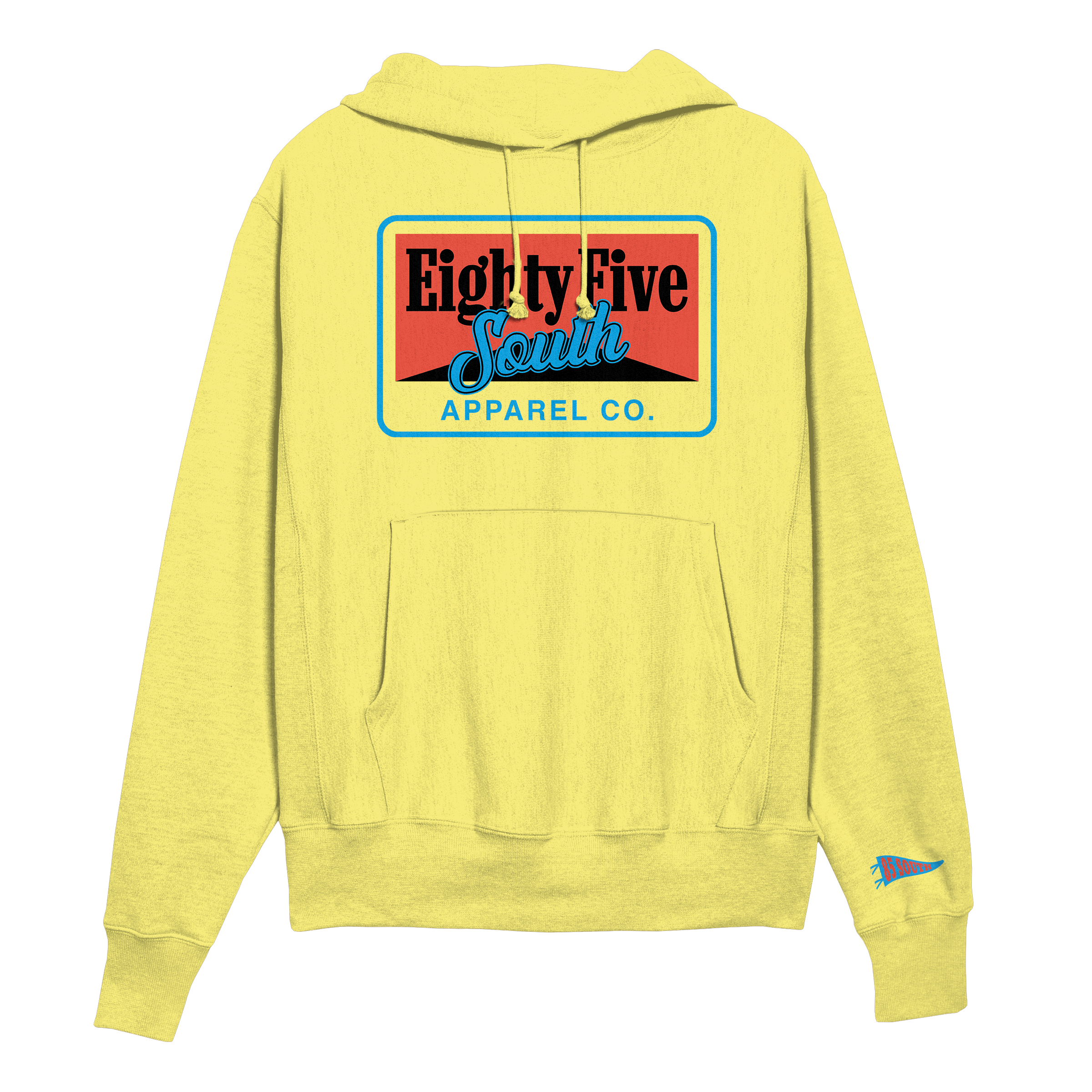 B1- Retro Cig Badge Hoodie - Yellow/Orange