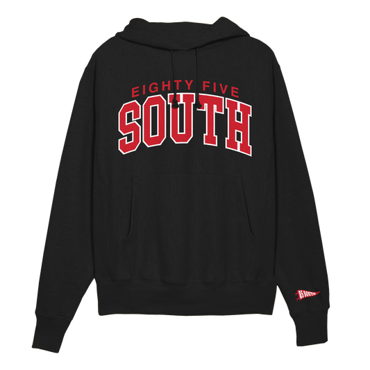 South College Arch Hoodie - Black/Red
