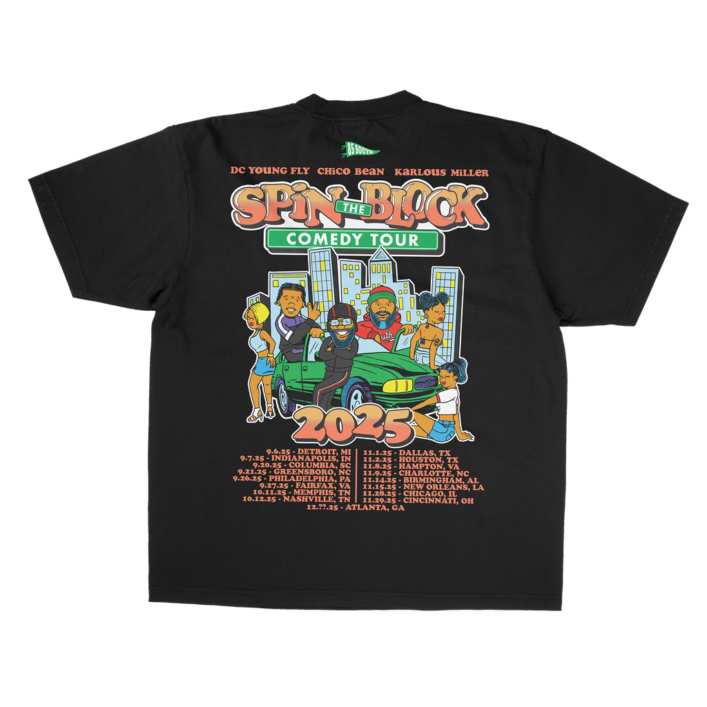Spin The Block Tour T-Shirt - Black