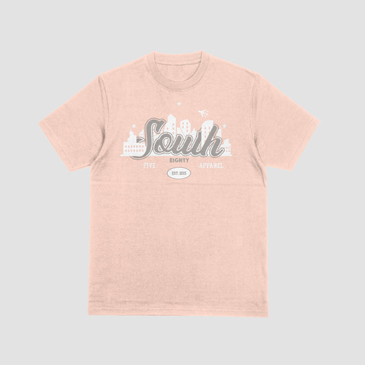 Trendsetter Tee Front+Back (Salmon/White/Grey)