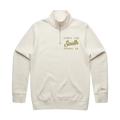 Premium Embroidered Quarter Zips | Ecru (Limited Edition)