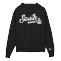 White Print Classic Tomahawk Hoodie - Black/White