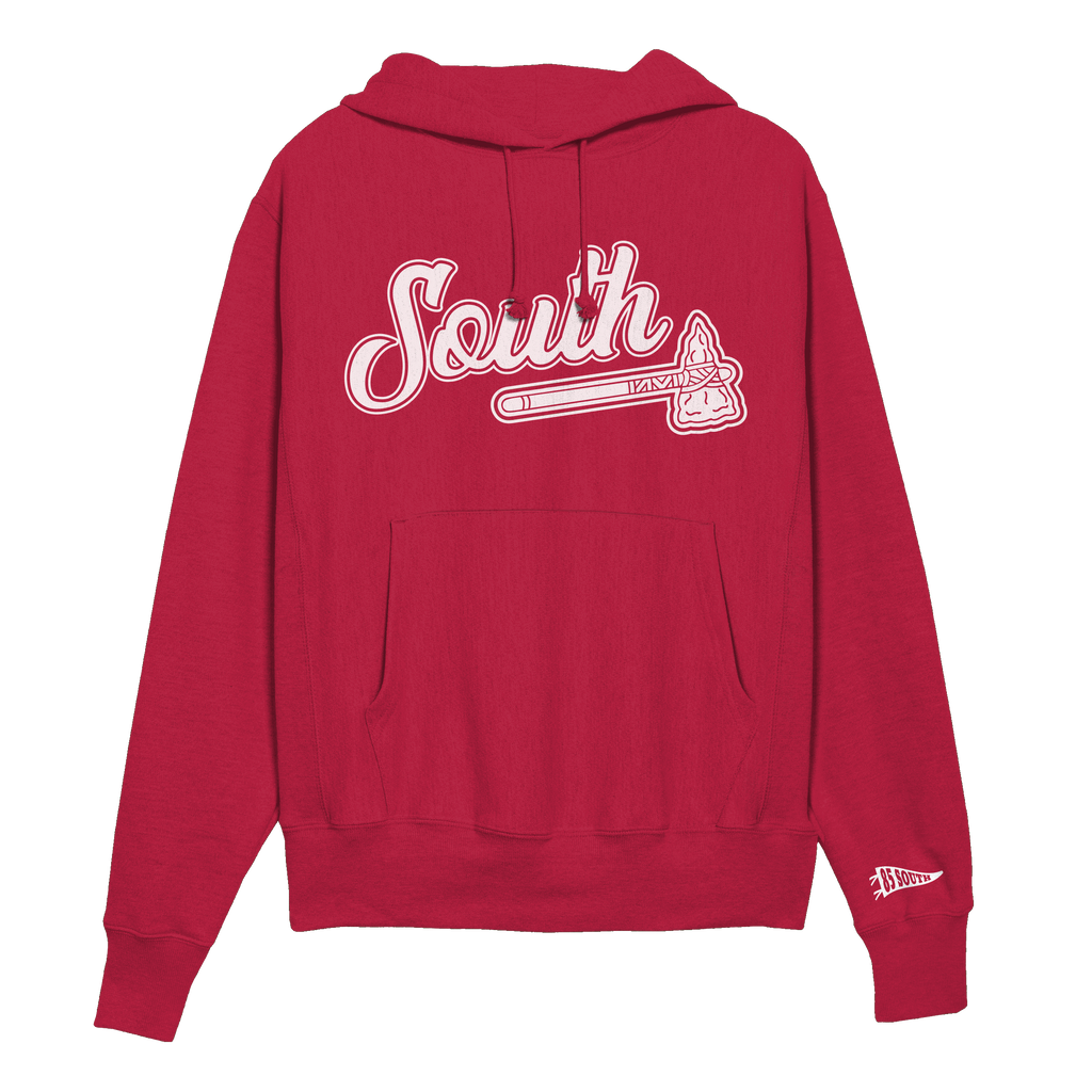 White Print Classic Tomahawk Hoodie - Red/White