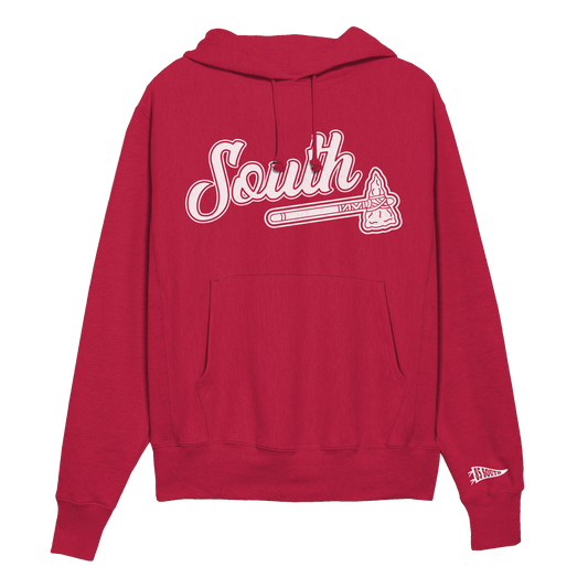 White Print Classic Tomahawk Hoodie - Red/White